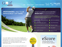 Tablet Screenshot of golfclub.com.au